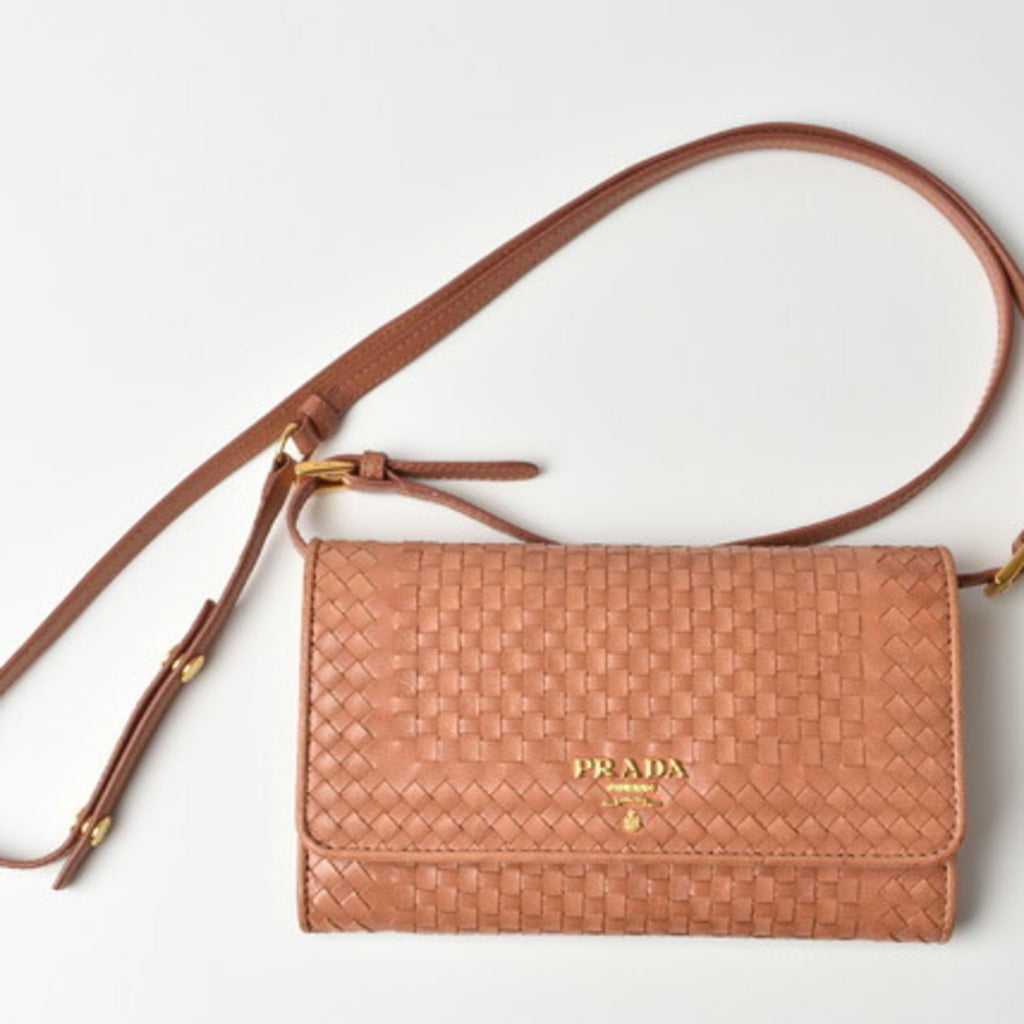 Prada Pink Chain/Shoulder Wallet (Pre-Owned)