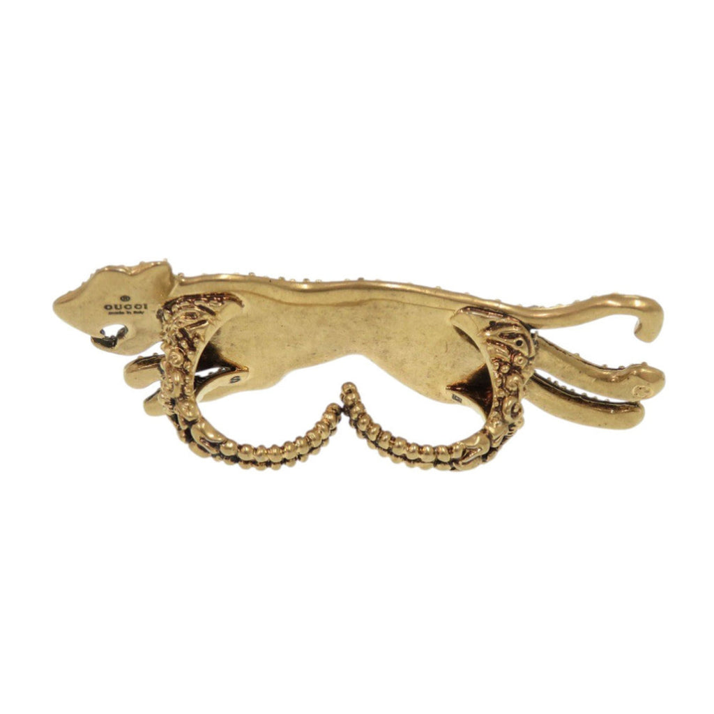 Gucci Gold Silver Metal Band Ring (Pre-Owned)