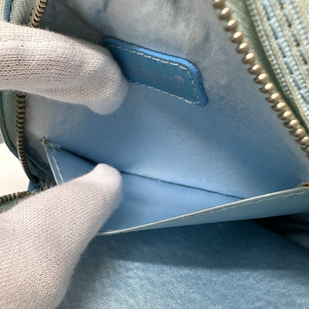 Chanel Blue Nylon Pouch (Pre-Owned)