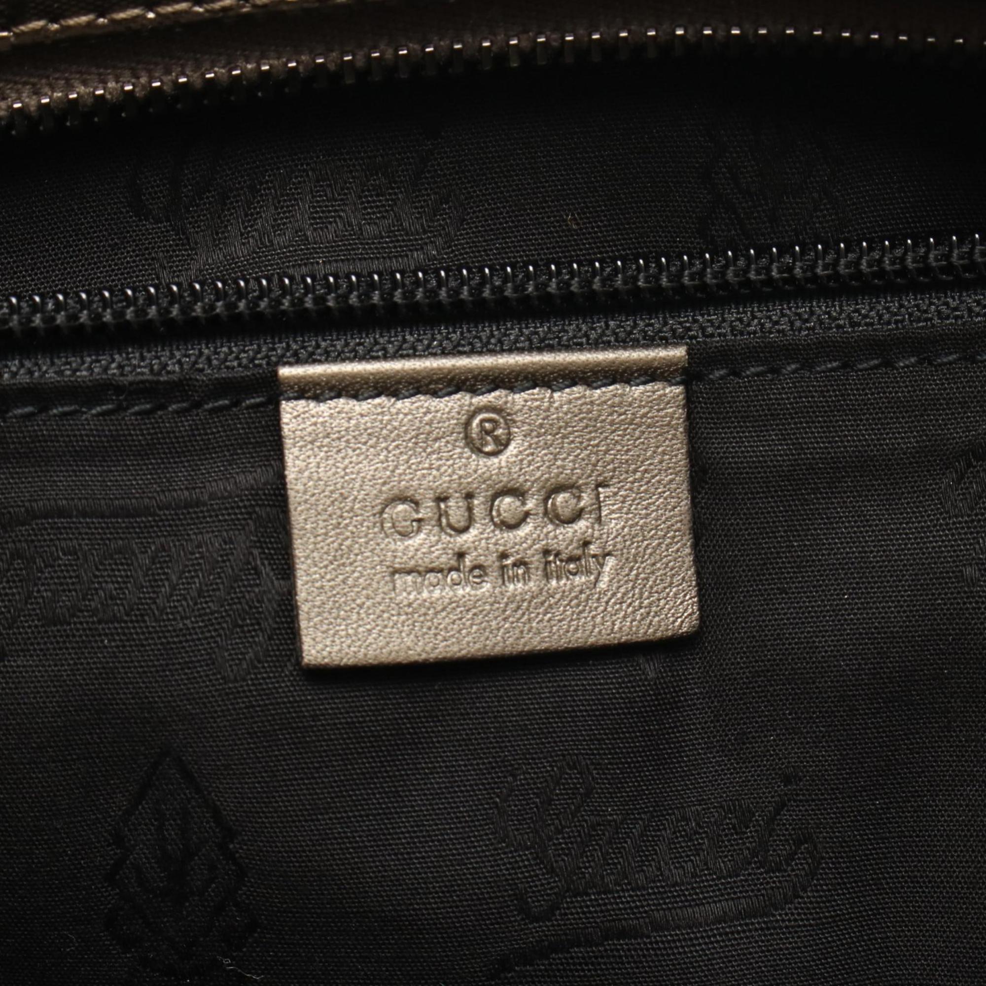 Gucci Brown Pvc Leather Tote Bag (Pre-Owned)