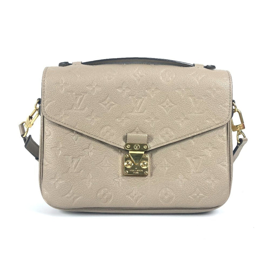 Louis Vuitton Monogram Empreinte Beige Tourterelle Monogram Empreinte Handbag Pochette Shoulder Bag (Pre-Owned)