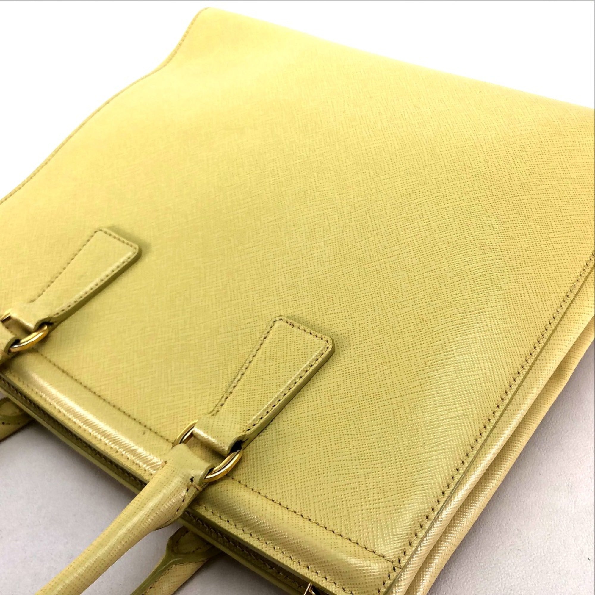 Prada Yellow Leather Handbag (Pre-Owned)