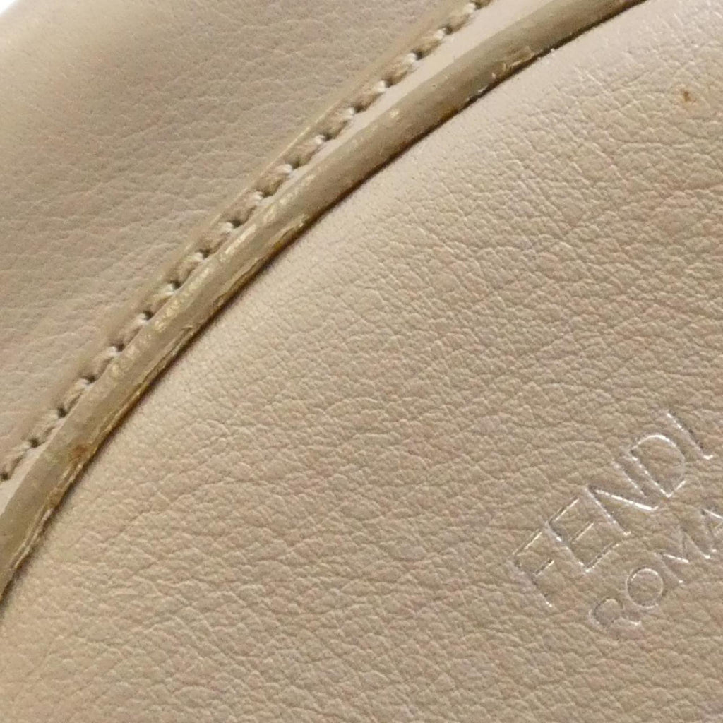 Fendi Beige Multi-Color Leather Backpack (Pre-Owned)