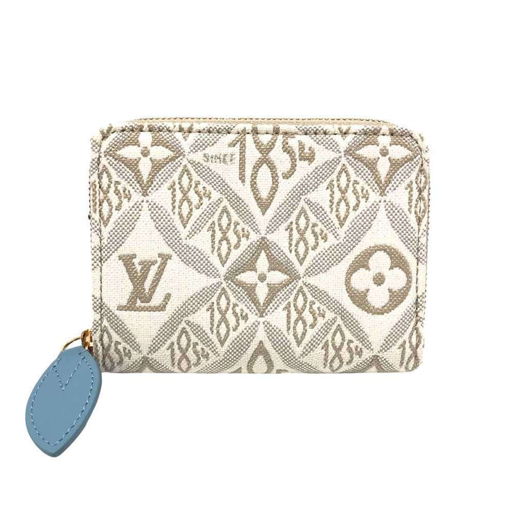 Louis Vuitton White Jacquard Coin Purse/Coin Case (Pre-Owned)