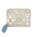 Louis Vuitton White Jacquard Coin Purse/Coin Case (Pre-Owned)