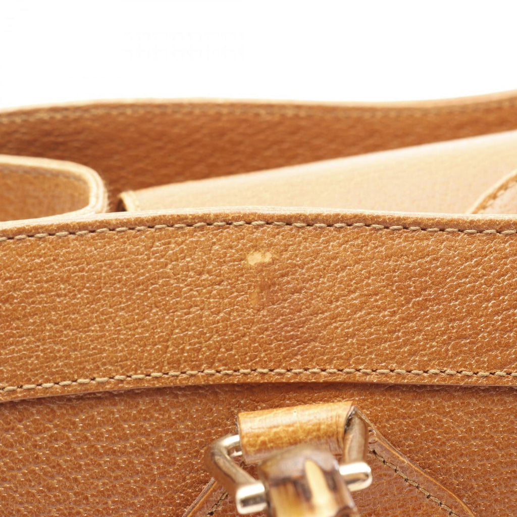 Gucci Brown Leather Tote Bag (Pre-Owned)