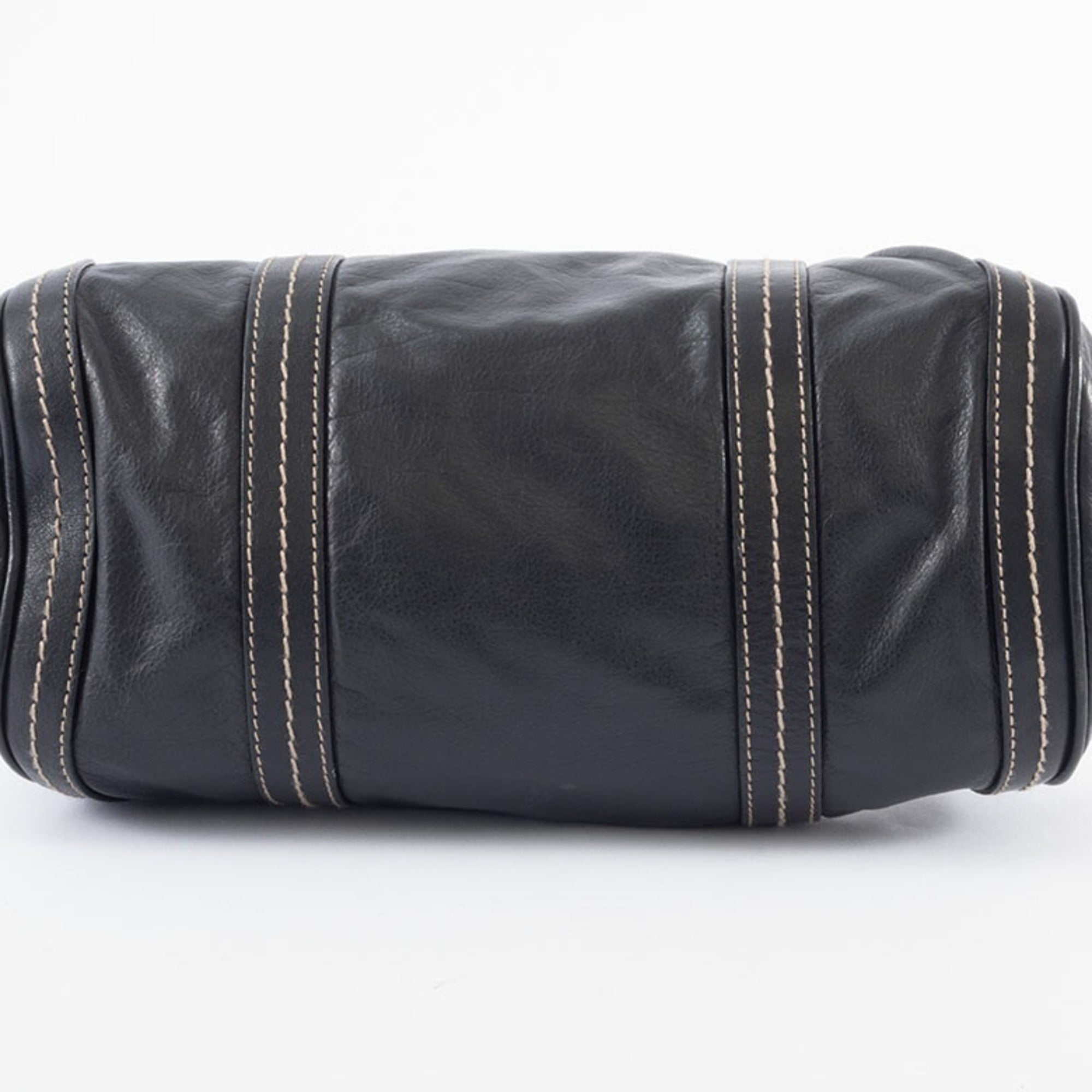 Gucci Hysteria Black Leather Boston Bag (Pre-Owned)
