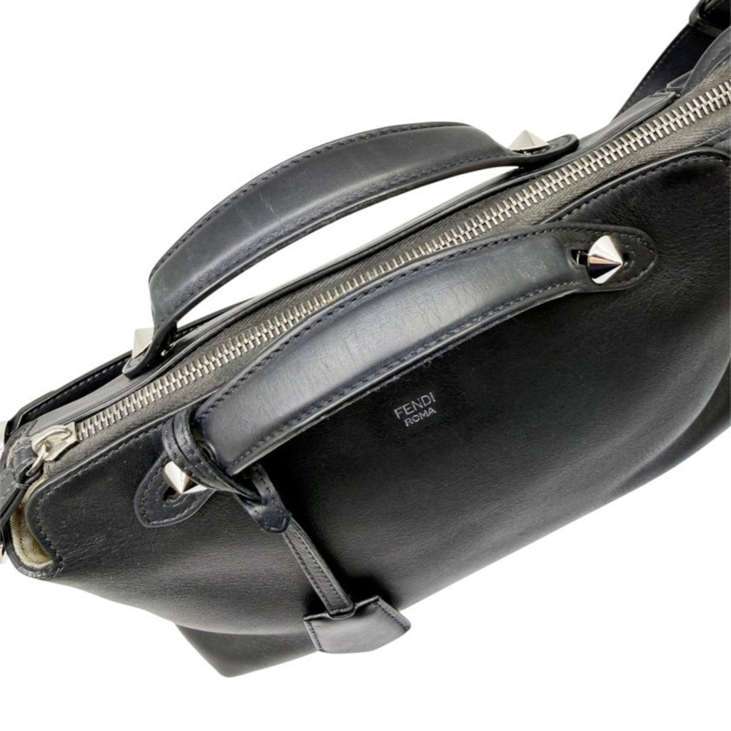 Fendi By The Way Black Leather Shoulder Bag (Pre-Owned)