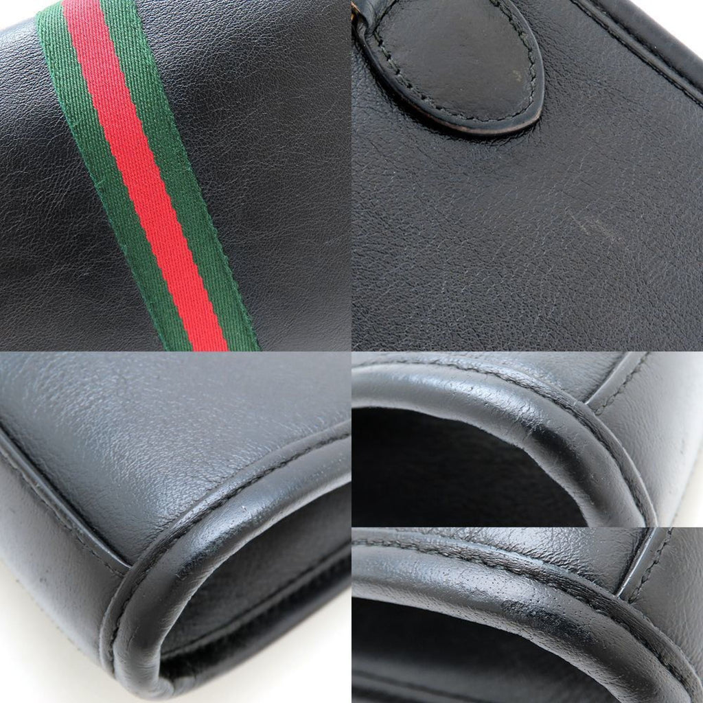 Gucci Black Leather Shoulder Bag (Pre-Owned)