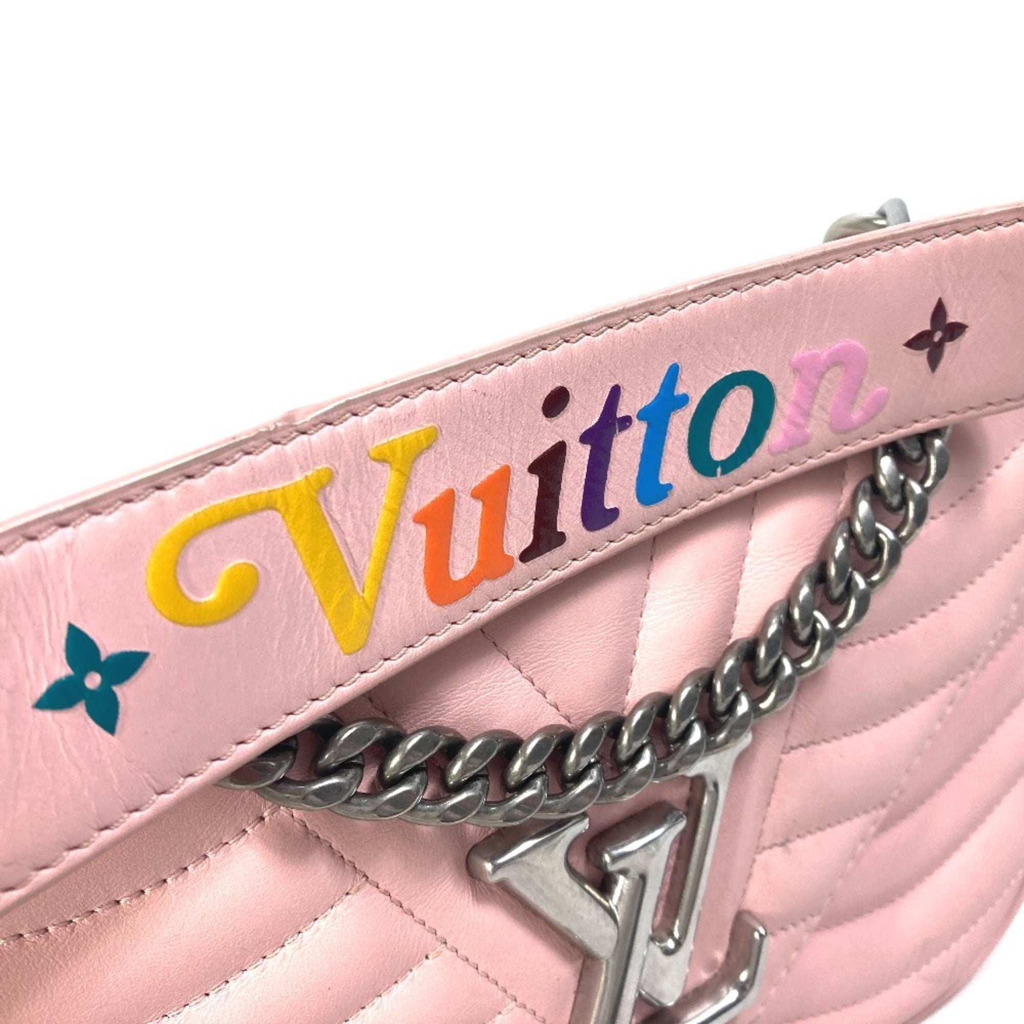 Louis Vuitton Pink Leather Handbag Shoulder Bag (Pre-Owned)