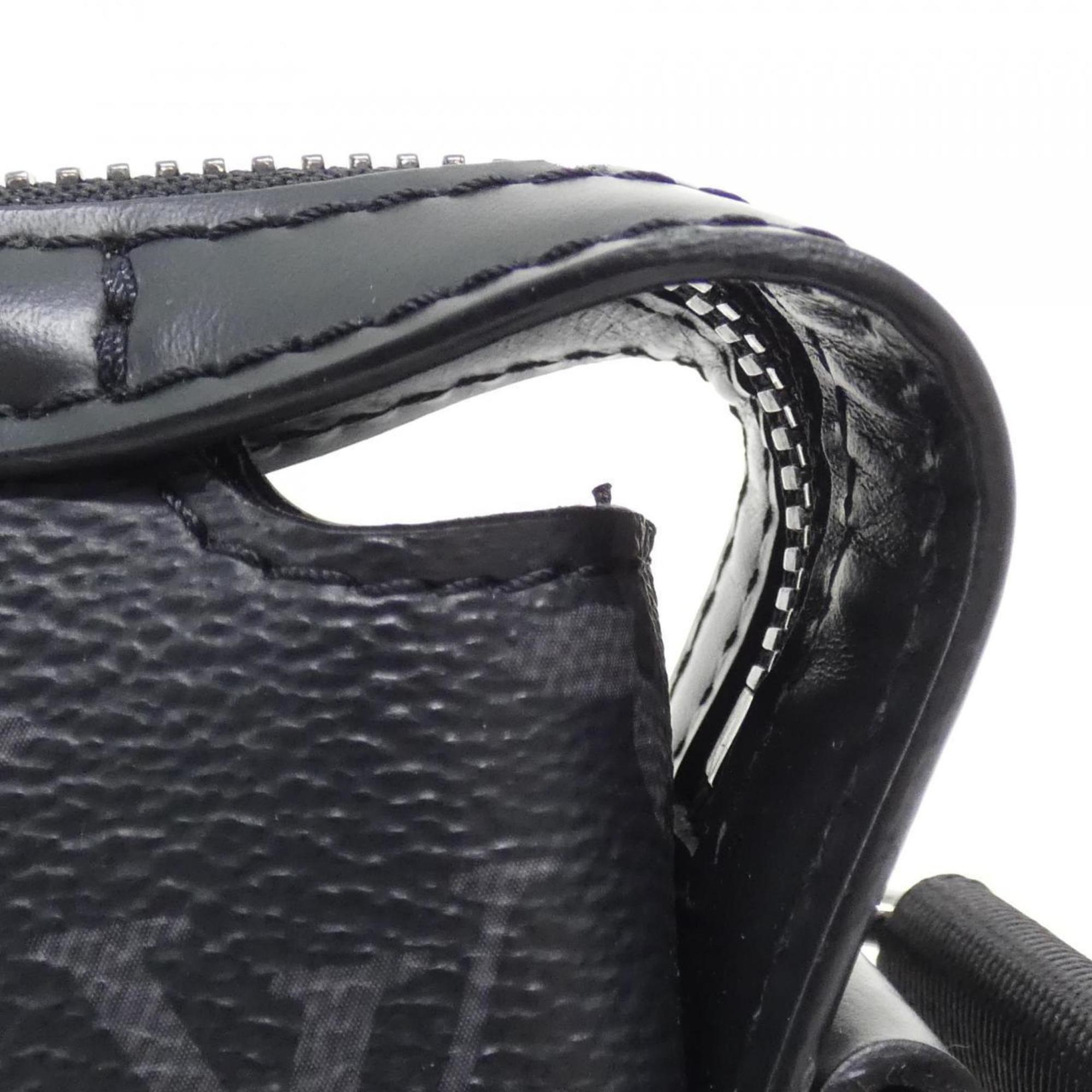 Louis Vuitton Black Coated Canvas Shoulder Bag (Pre-Owned)