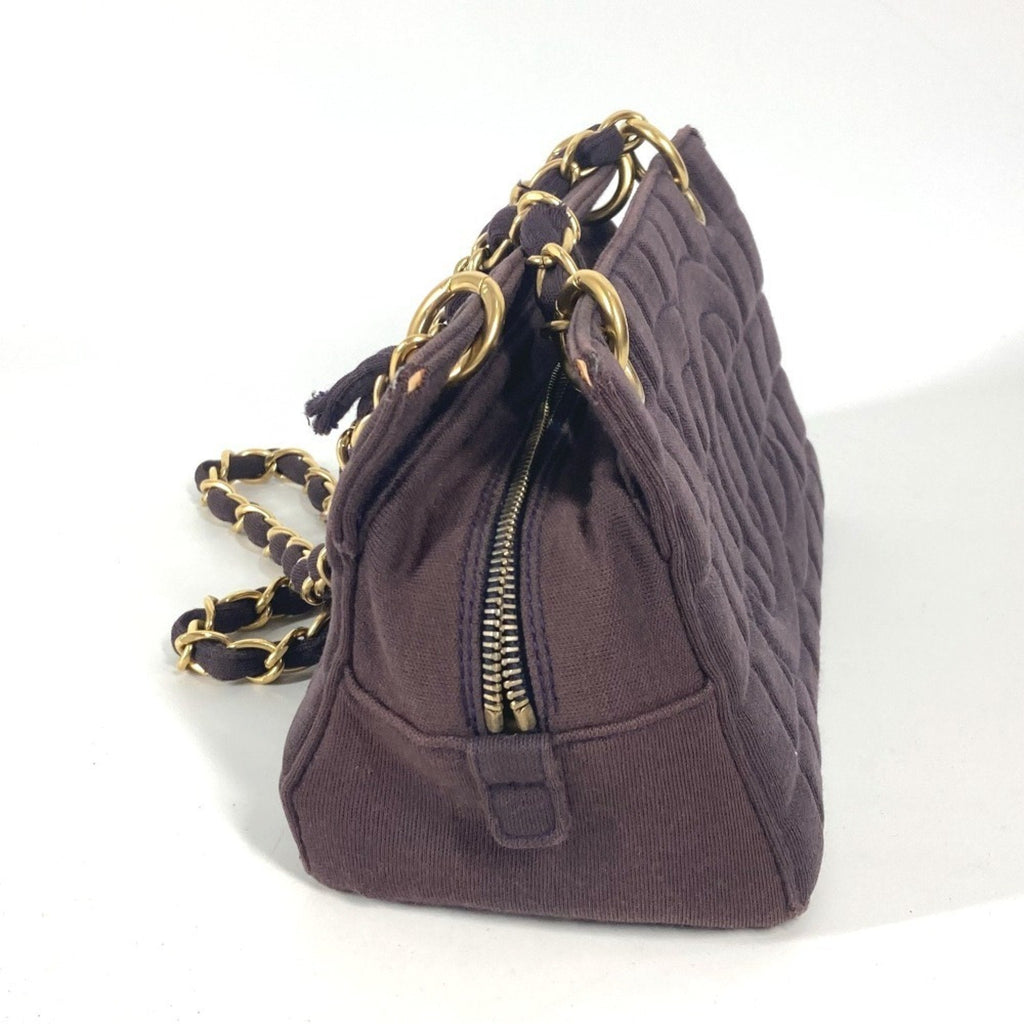 Chanel Purple Jersey Shoulder Bag (Pre-Owned)