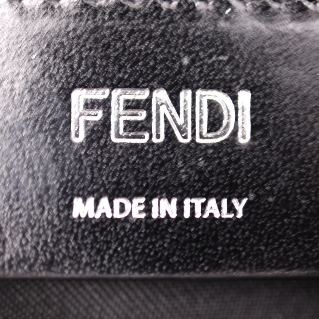 Fendi Beige Black Camouflage Green Nylon Leather Clutch Bag Fanny Pack Pouch Shoulder Bag (Pre-Owned)