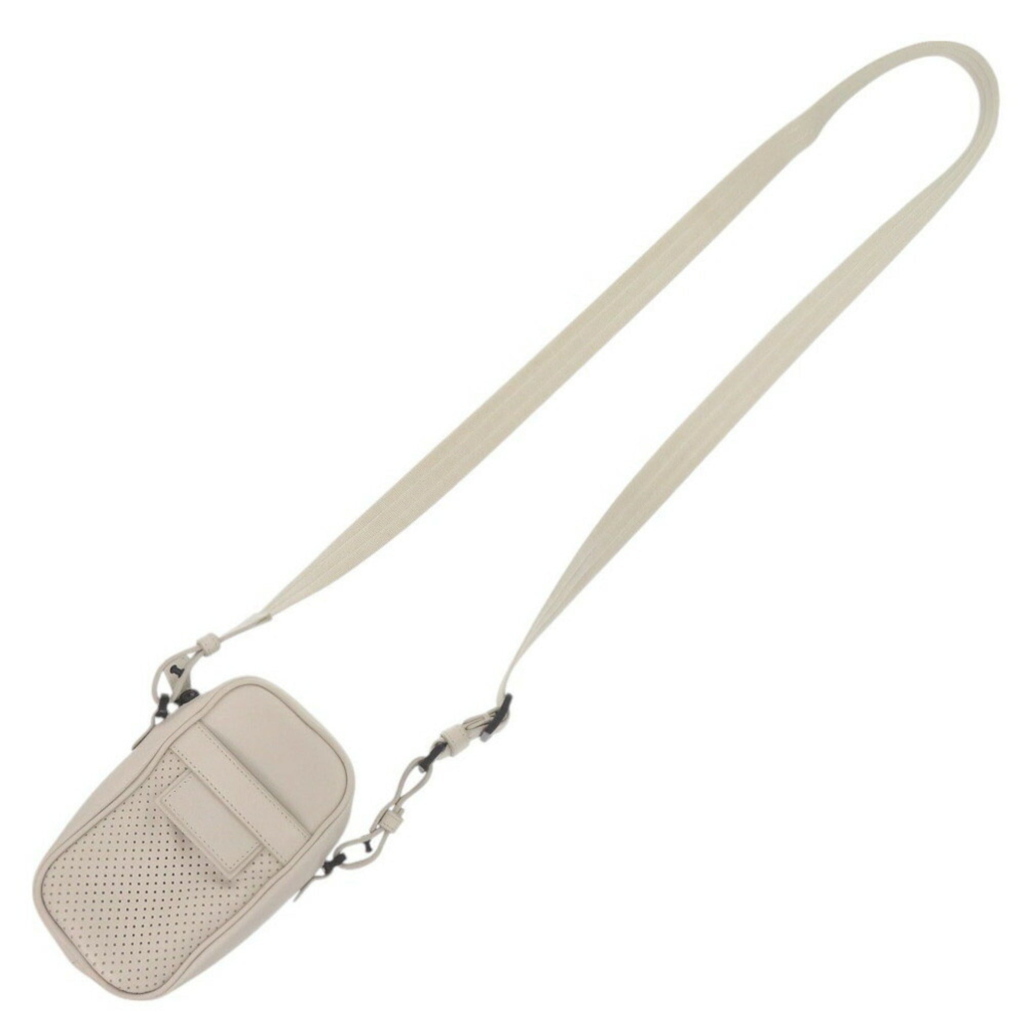 Bottega Veneta Ivory Leather Shoulder Bag (Pre-Owned)