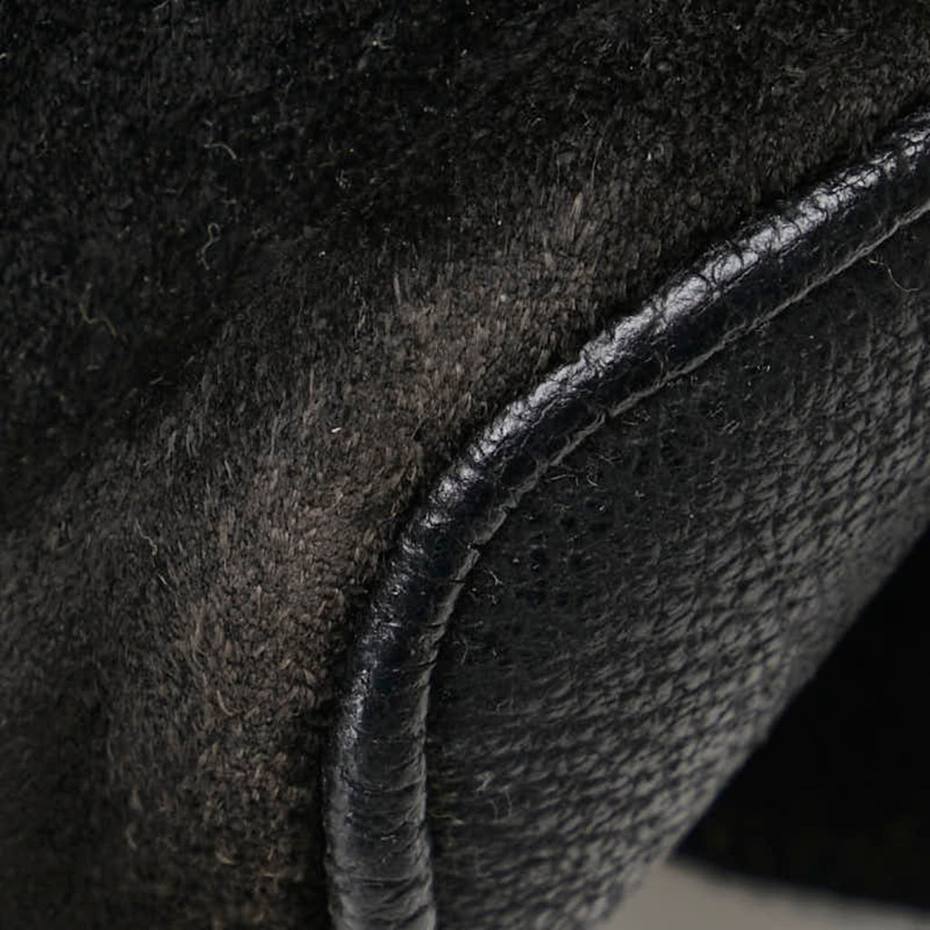 Gucci Black Leather Suede Backpack (Pre-Owned)