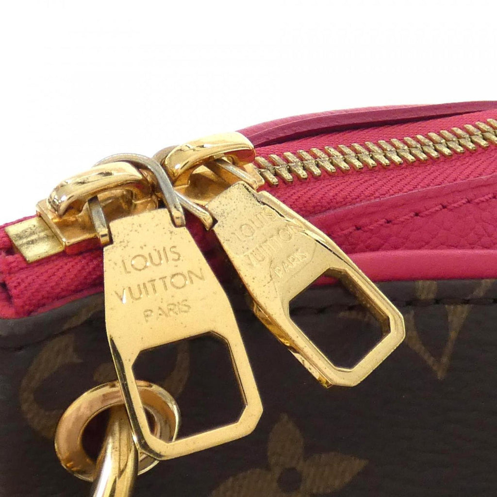 Louis Vuitton Monogram Marron Rose Litchi Coated Canvas Leather Handbag (Pre-Owned)