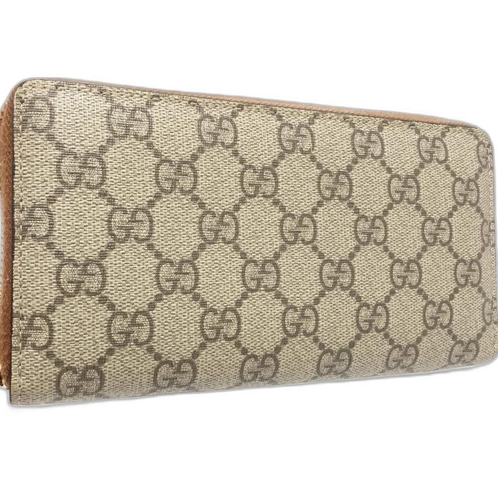 Gucci Beige Gg Supreme Long Wallet (Bi-Fold) (Pre-Owned)