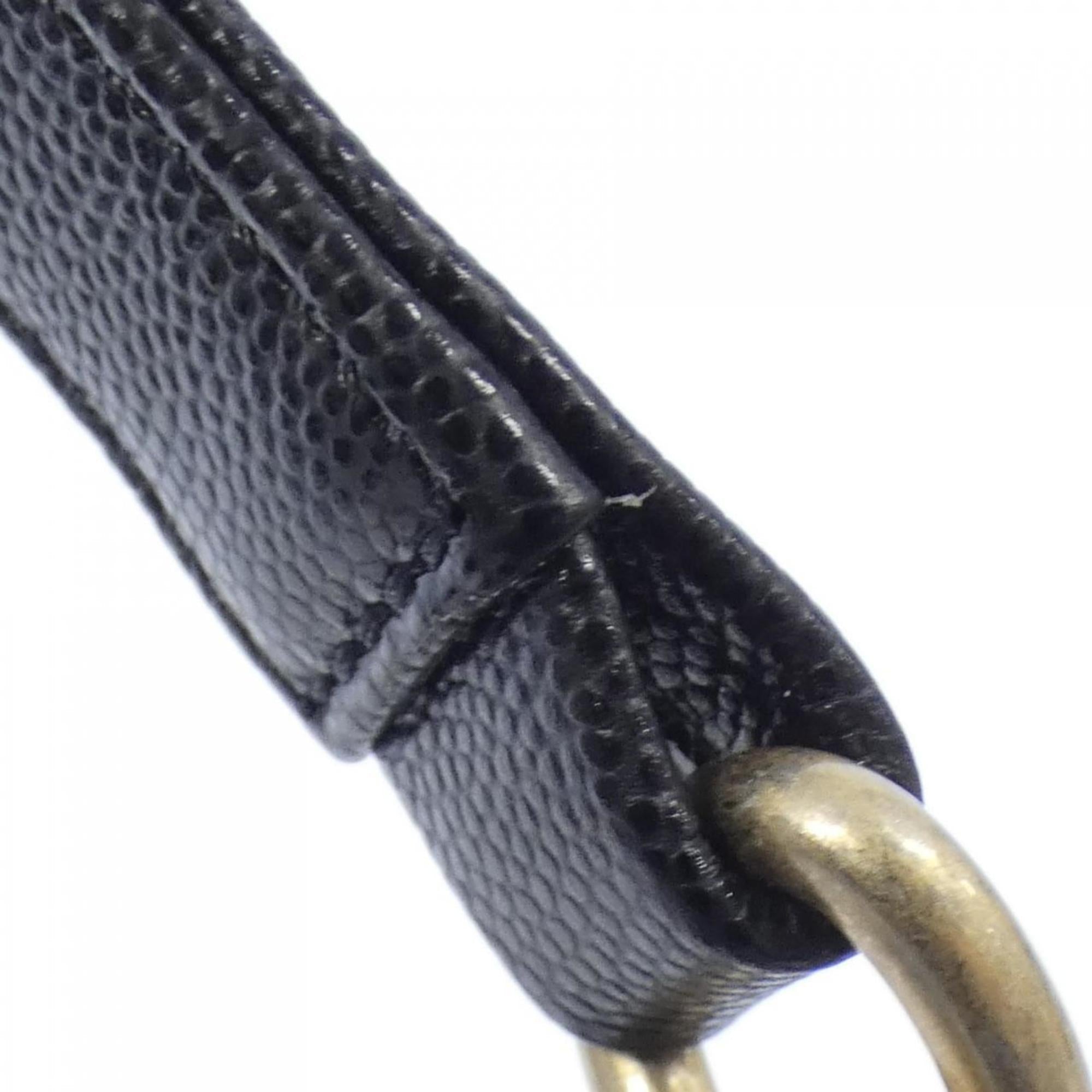 Chanel Black Grained Calfskin Shoulder Bag (Pre-Owned)