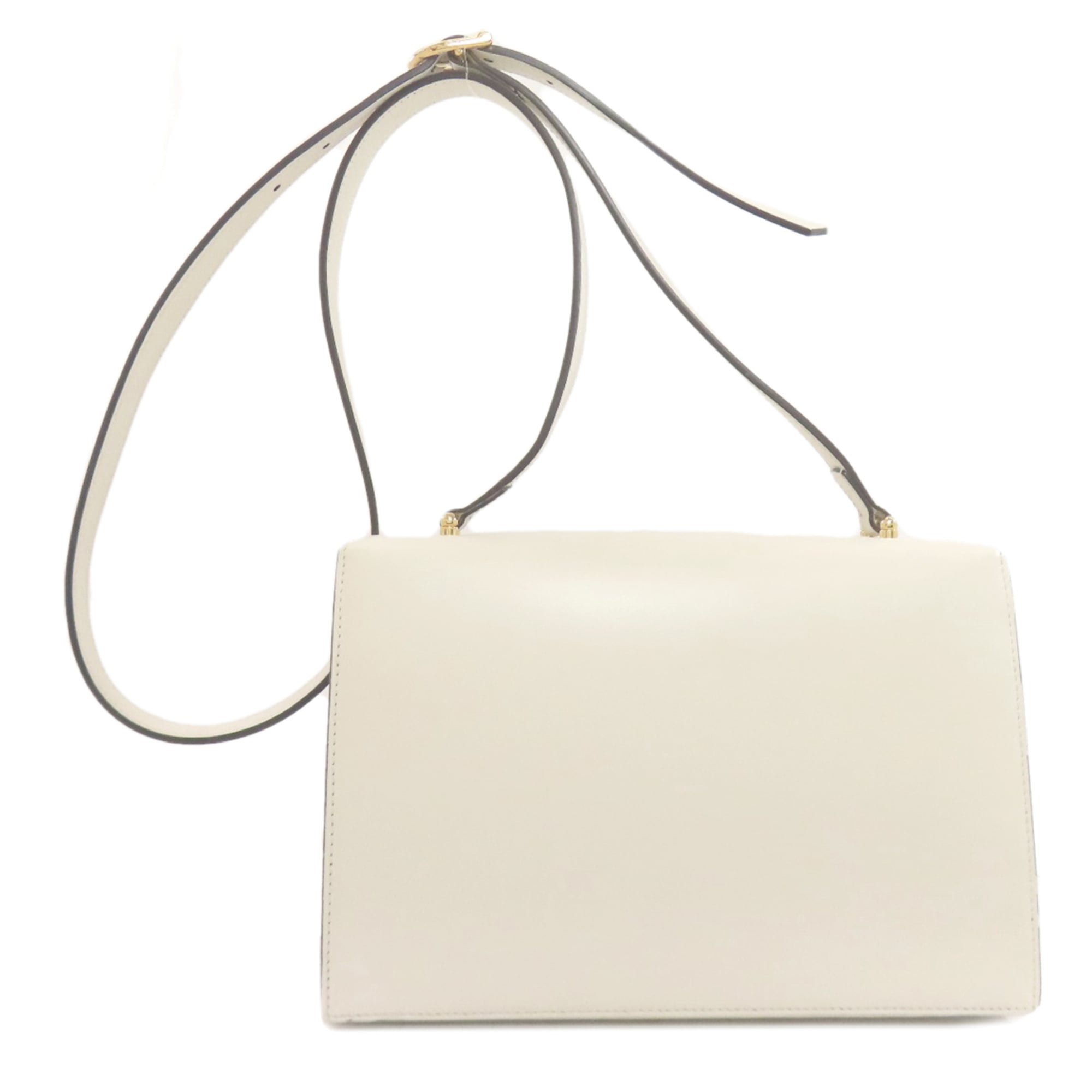 Gucci White Leather Shoulder Bag (Pre-Owned)