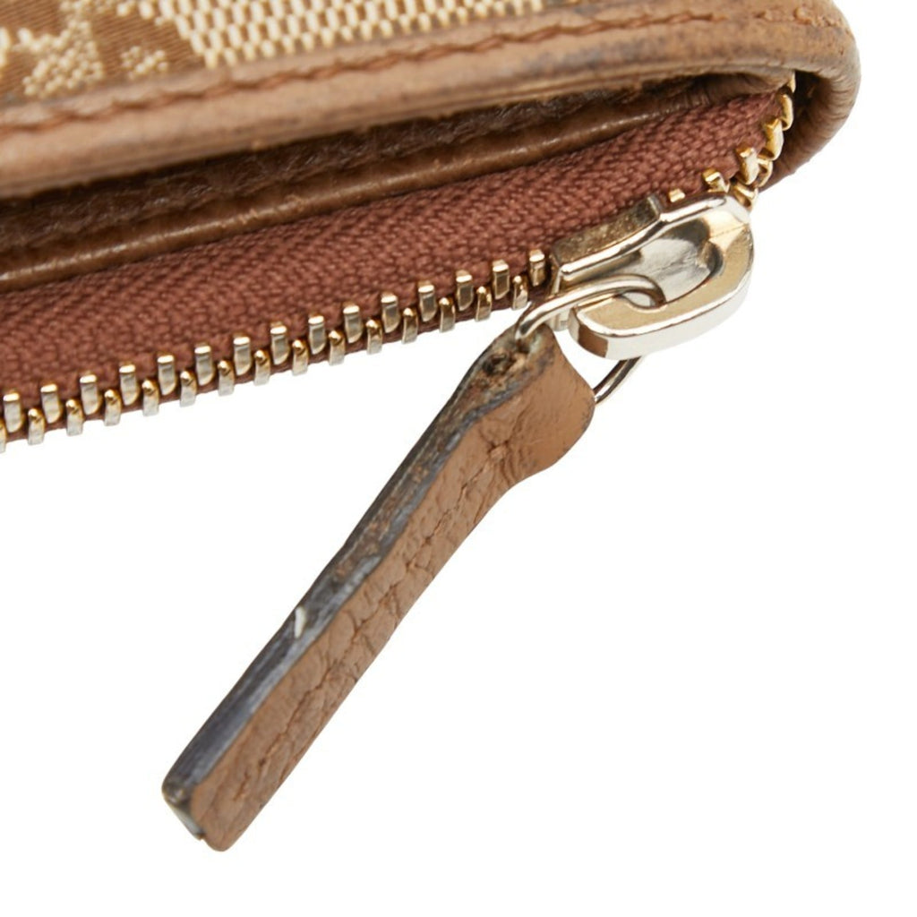 Gucci Beige Brown Canvas Leather Wallet (Bi-Fold) (Pre-Owned)
