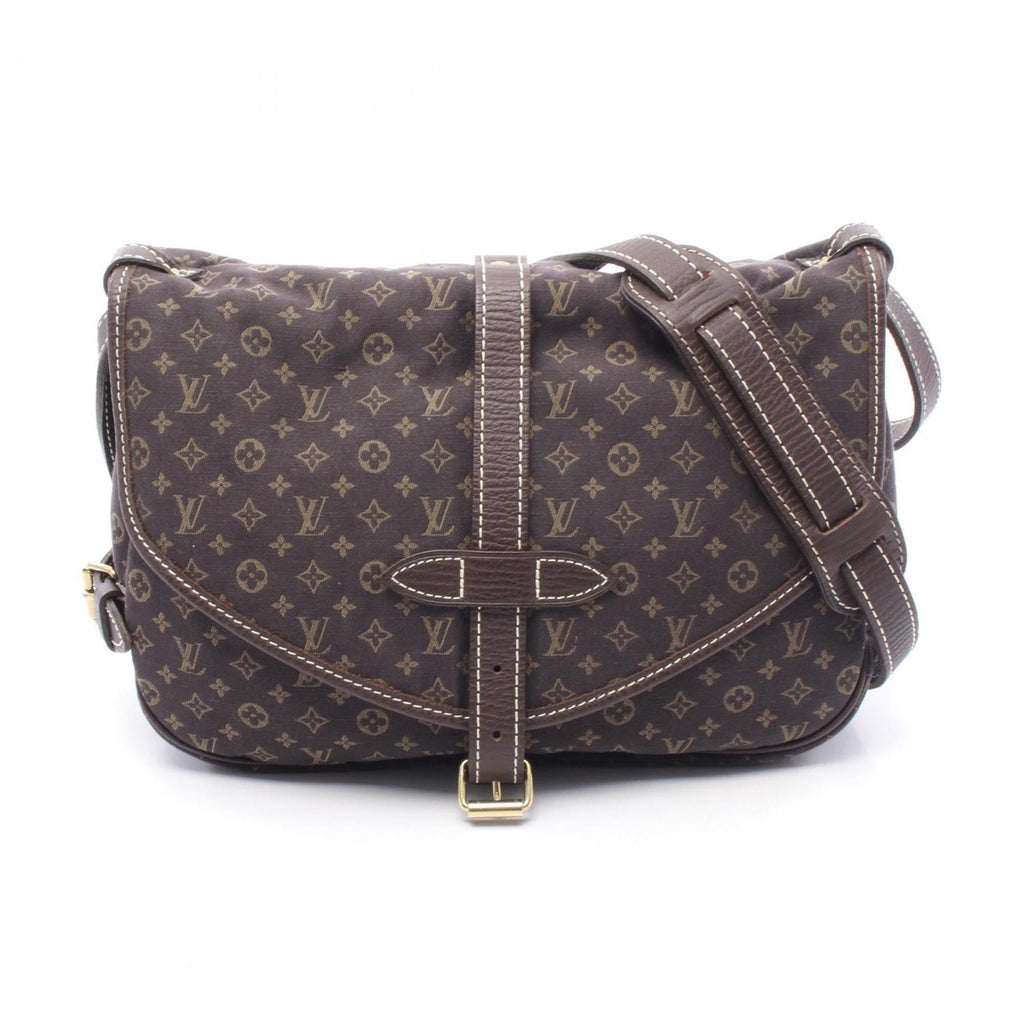 Louis Vuitton Brown Canvas Monogram Mini Leather Shoulder Bag (Pre-Owned)