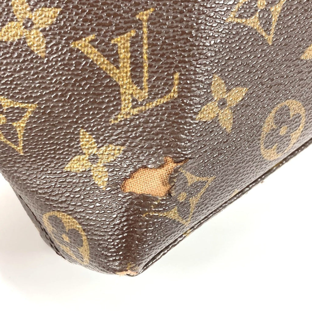 Louis Vuitton Black Brown Monogram Canvas Handbag (Pre-Owned)
