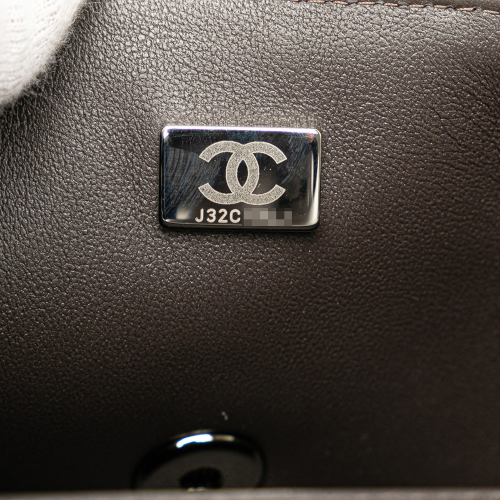 Chanel Gray Tweed Leather Shoulder Bag (Pre-Owned)