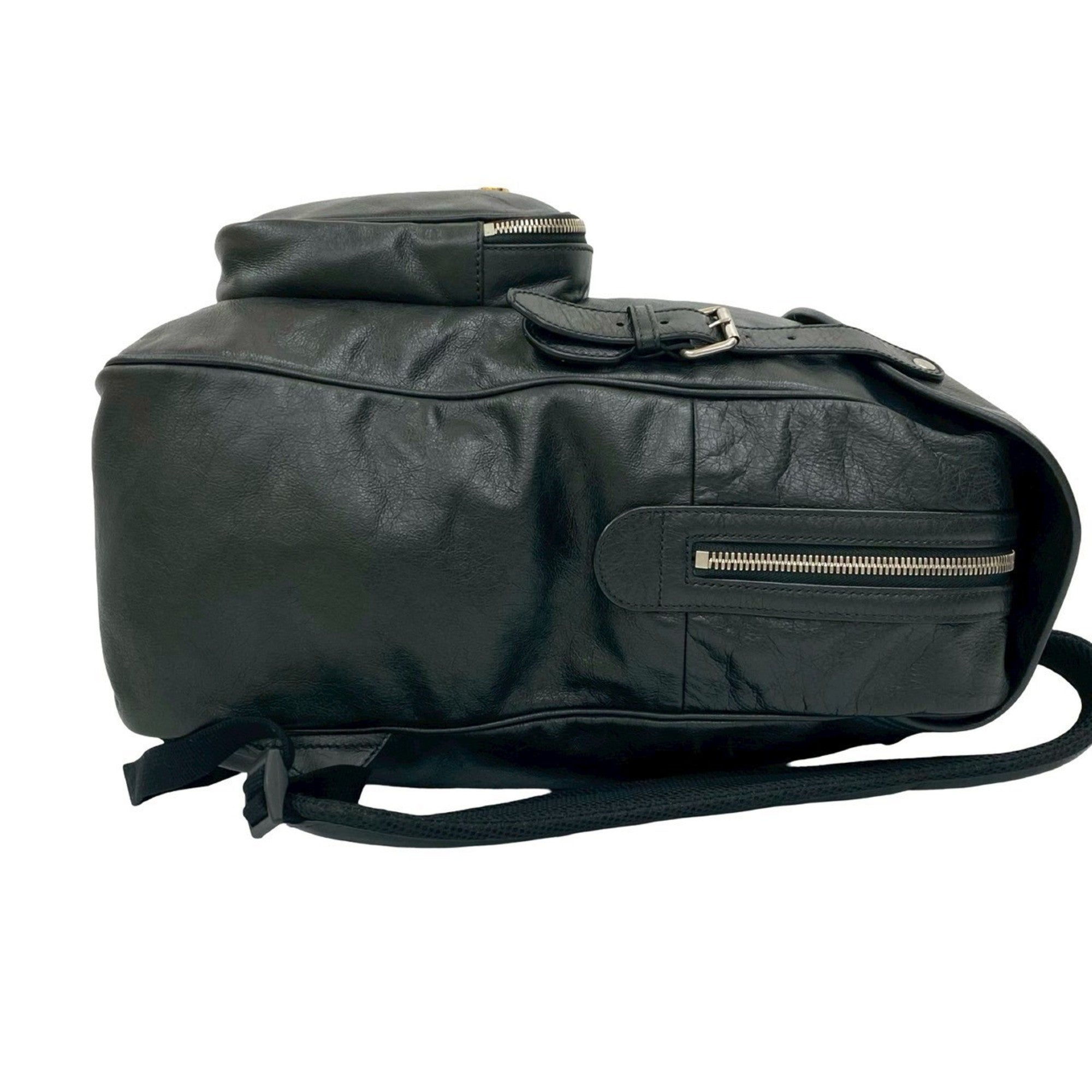Gucci Black Leather Backpack (Pre-Owned)