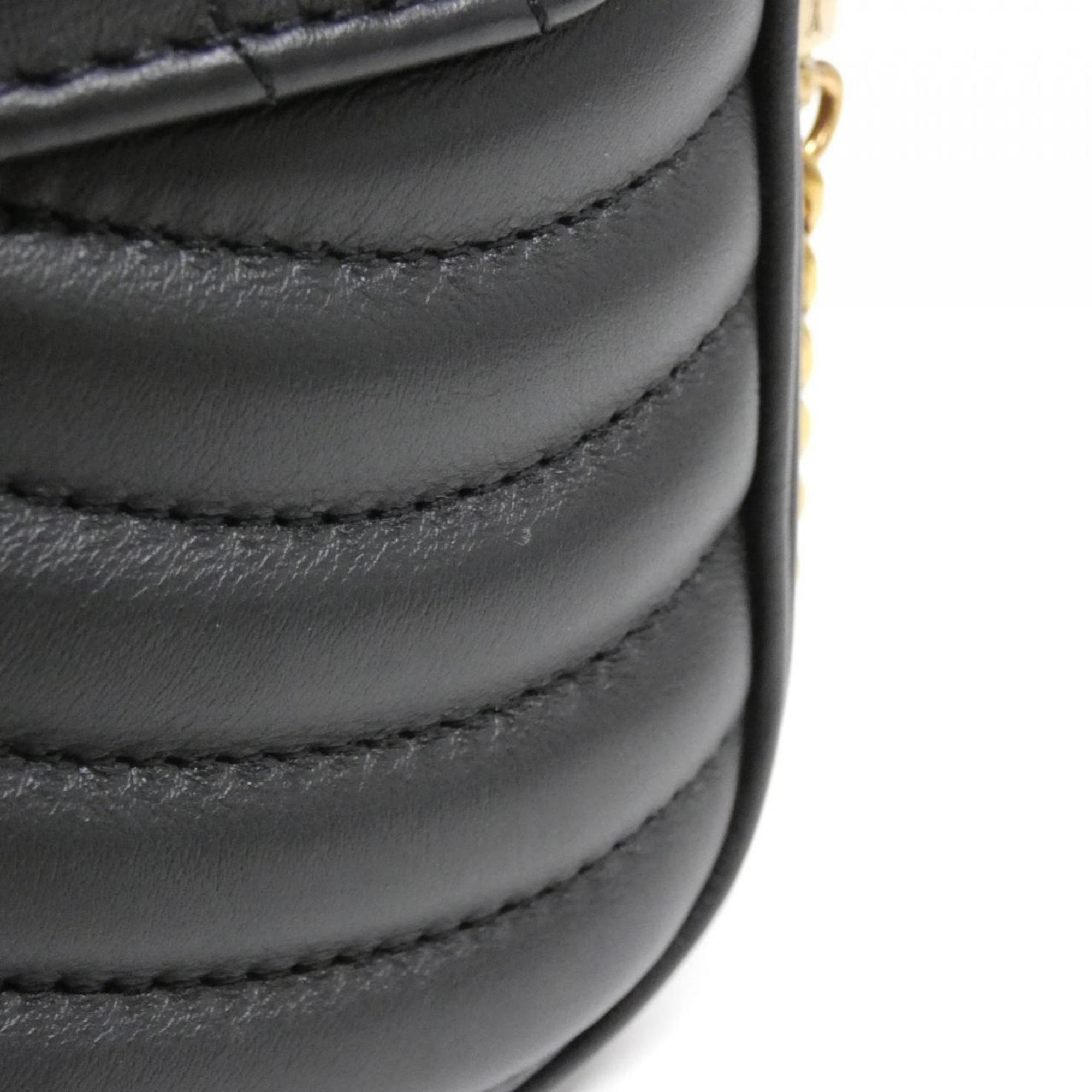 Louis Vuitton Black Leather Pochette Pouch Shoulder Bag (Pre-Owned)