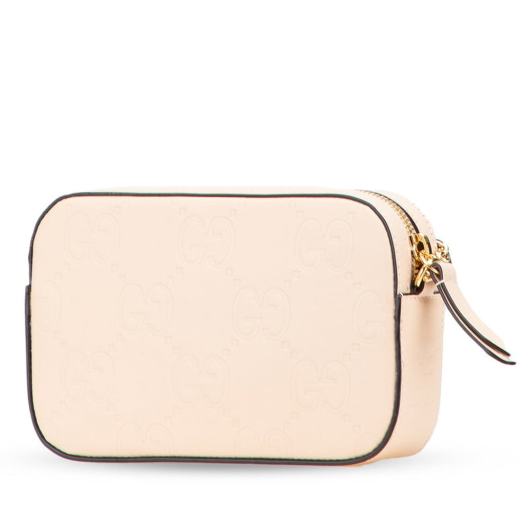 Gucci Beige Leather Shoulder Bag (Pre-Owned)