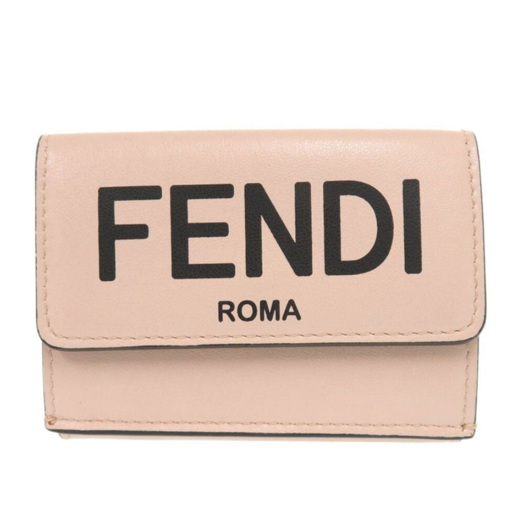 Fendi Pink Leather Wallet (Tri-Fold) (Pre-Owned)