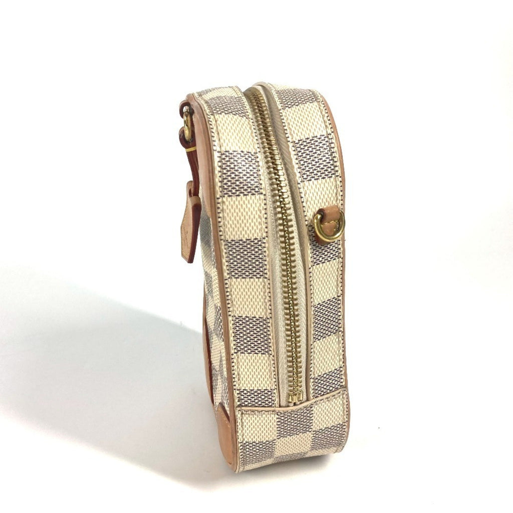 Louis Vuitton Damier Azur White Damier Azur Pochette Shoulder Bag (Pre-Owned)