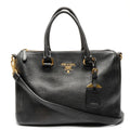 Prada Black Leather Handbag (Pre-Owned)