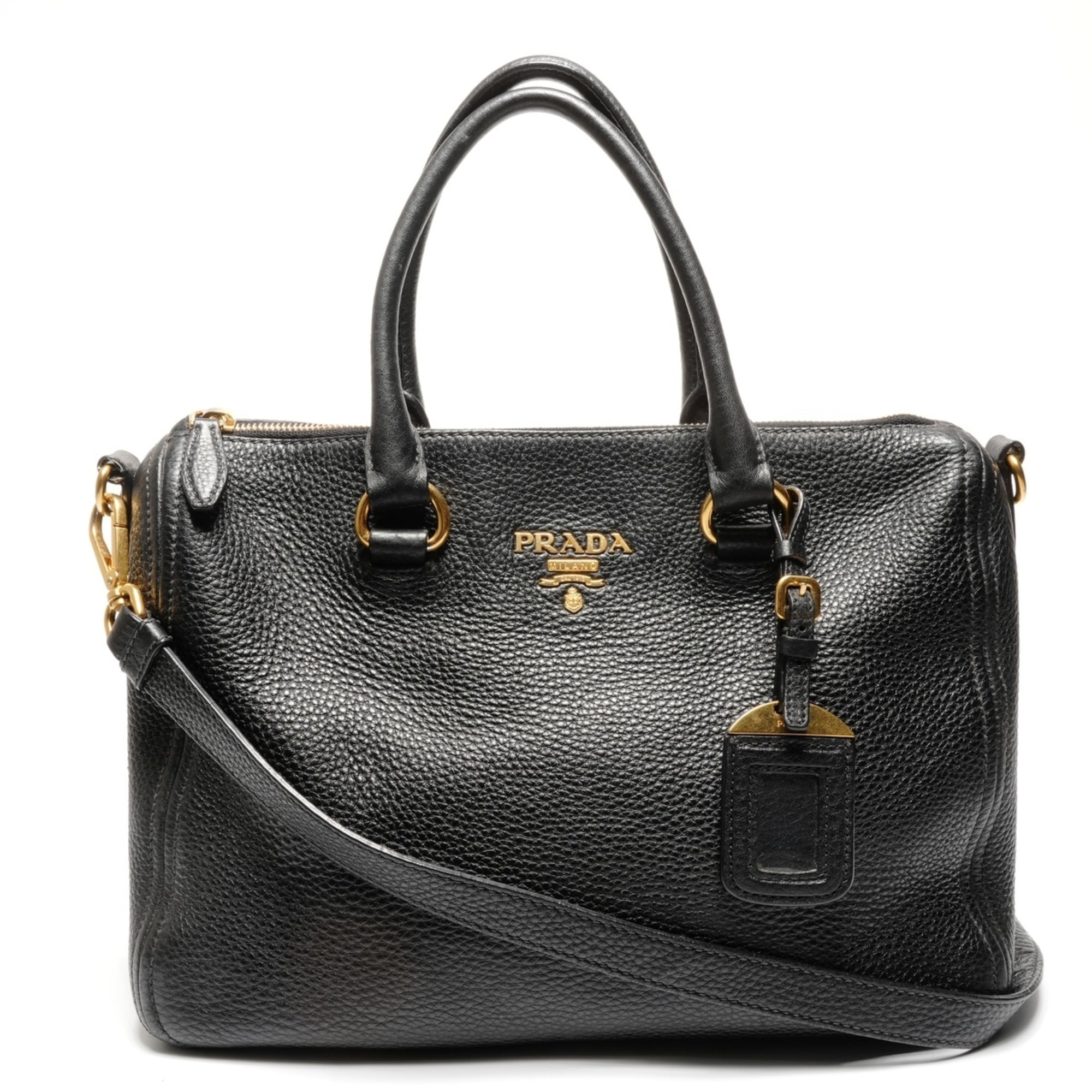 Prada Black Leather Handbag (Pre-Owned)