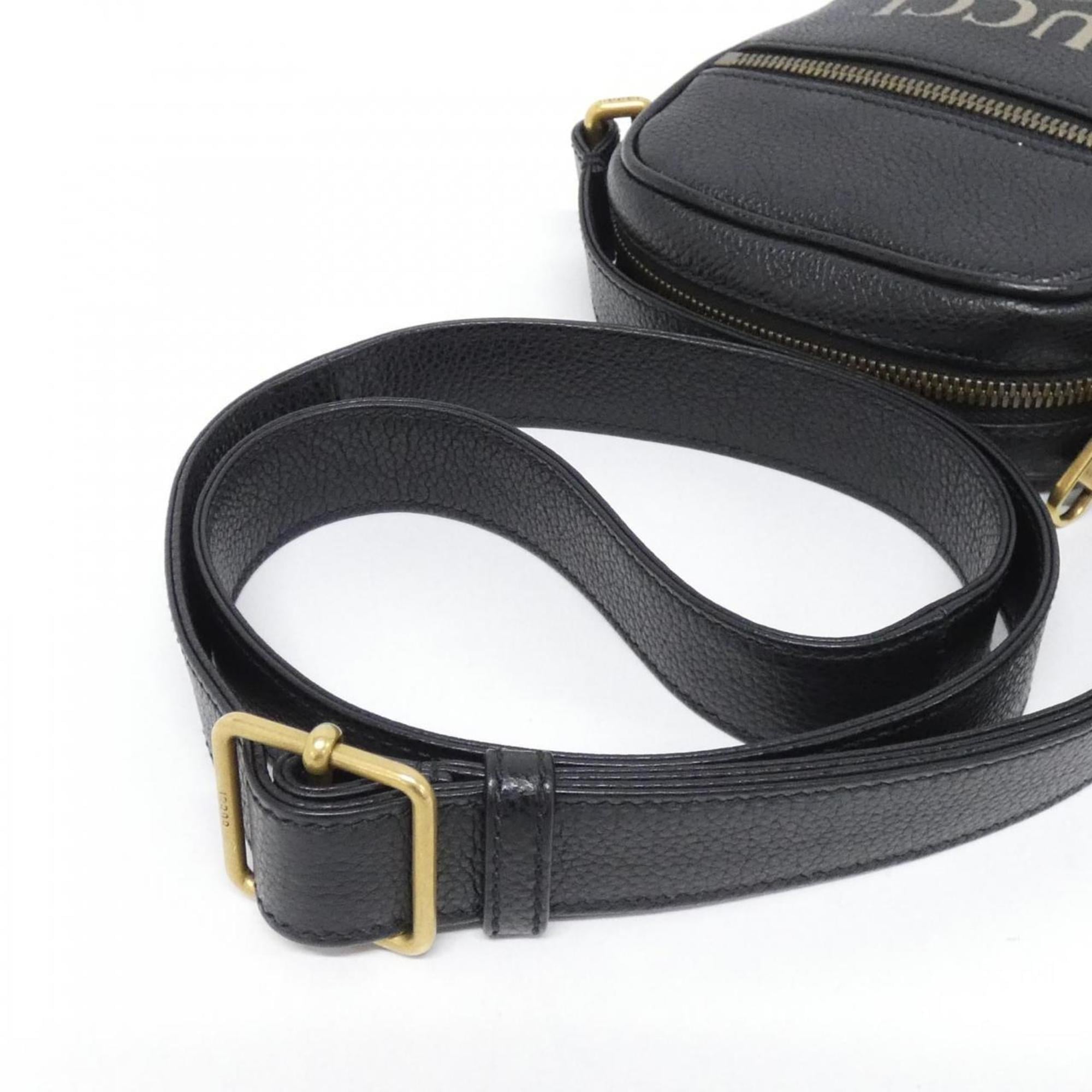 Gucci Black Leather Shoulder Bag (Pre-Owned)