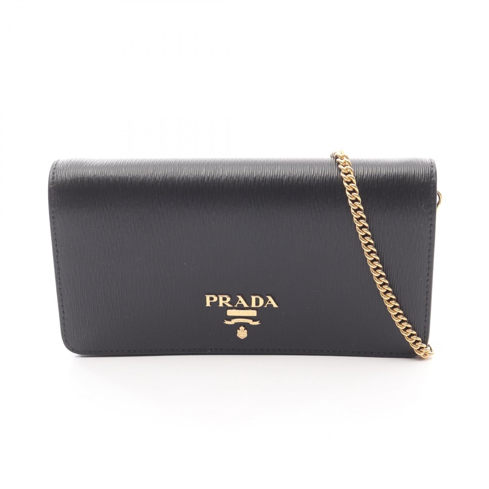 Prada Black Leather Shoulder Bag (Pre-Owned)