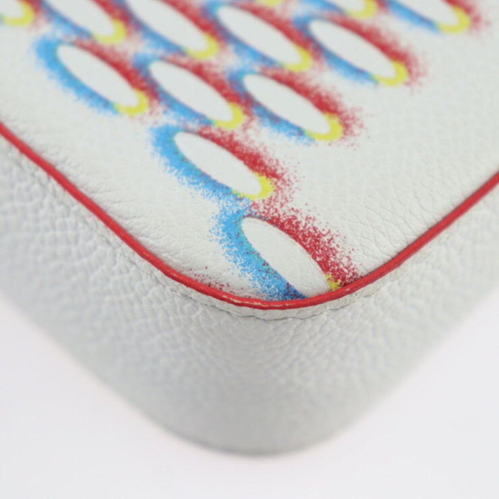 Louis Vuitton Blanc Multi-Color White Leather Pouch Shoulder Bag (Pre-Owned)