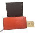 Louis Vuitton Epi Orange Epi Leather Long Wallet (Bi-Fold) (Pre-Owned)