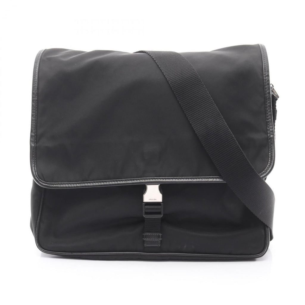 Prada Black Nylon Handbag Shoulder Bag (Pre-Owned)