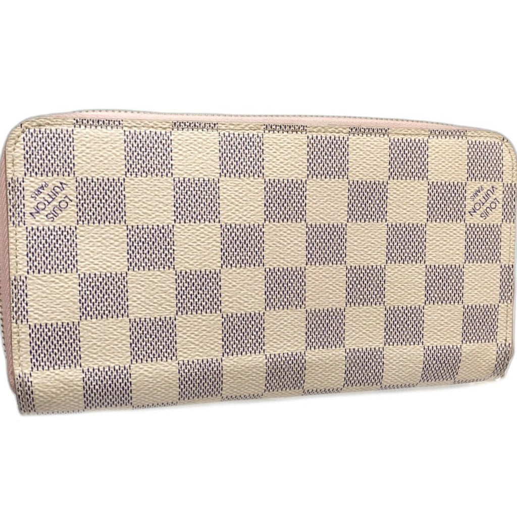 Louis Vuitton Damier Azur Damier Azur Rose Ballerine Damier Azur Long Wallet (Bi-Fold) (Pre-Owned)