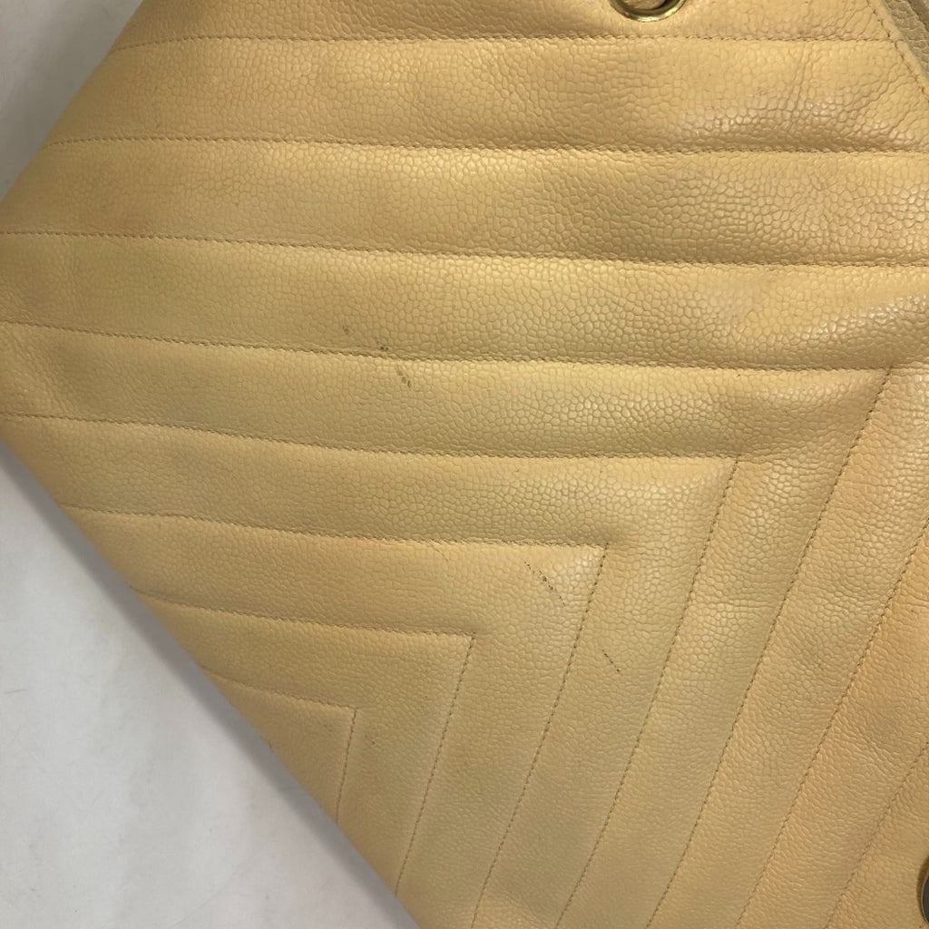 Chanel Yellow Leather Shoulder Bag (Pre-Owned)