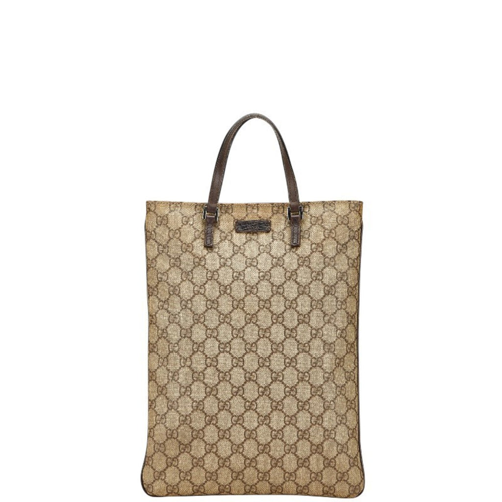 Gucci Brown Pvc Leather Handbag Tote Bag (Pre-Owned)