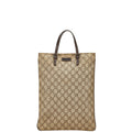 Gucci Brown Pvc Leather Handbag Tote Bag (Pre-Owned)