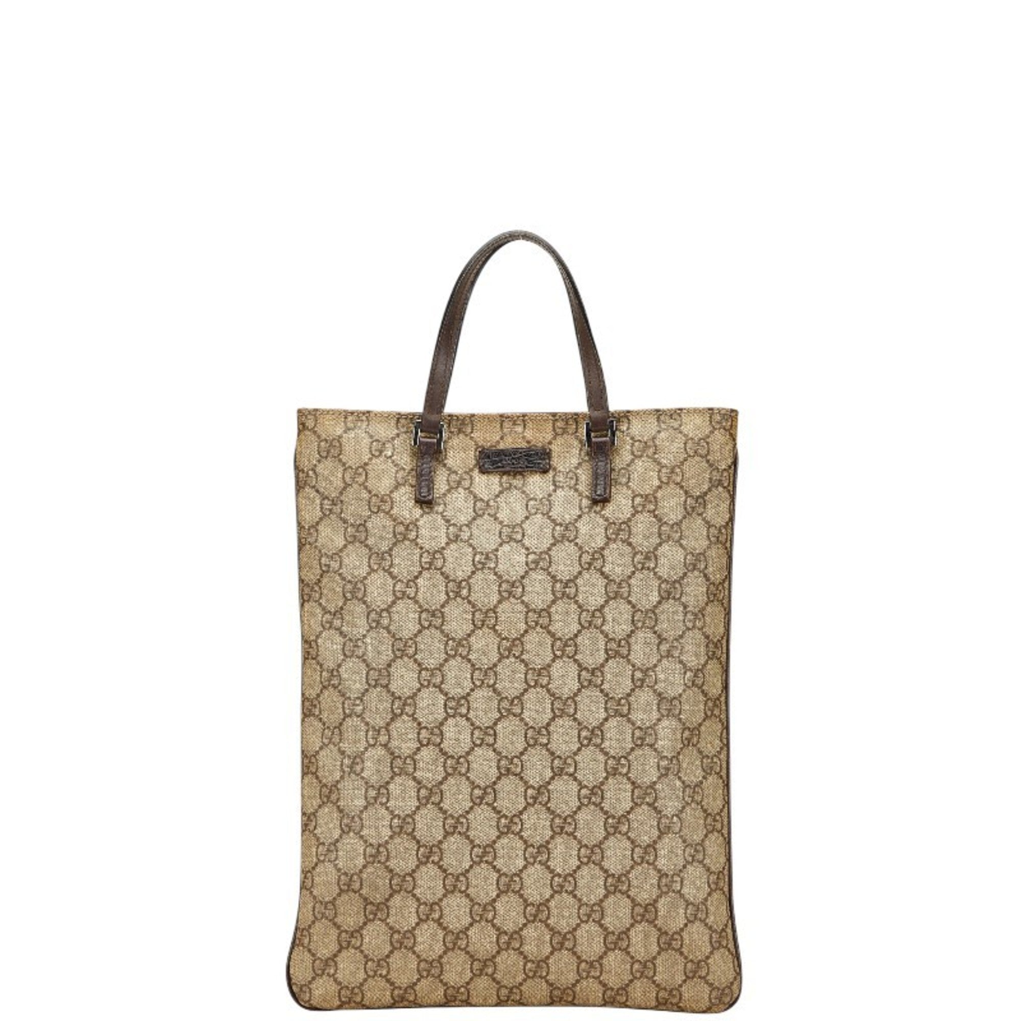 Gucci Brown Pvc Leather Handbag Tote Bag (Pre-Owned)