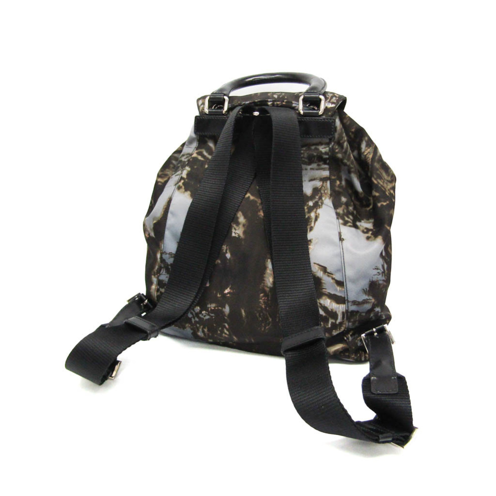 Prada Camouflage Backpack Tessuto Multicolour Nylon Backpack Bag (Pre-Owned)