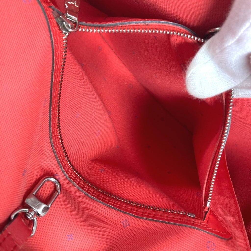 Louis Vuitton Pink Red Color Canvas Shoulder Bag Tote Bag (Pre-Owned)