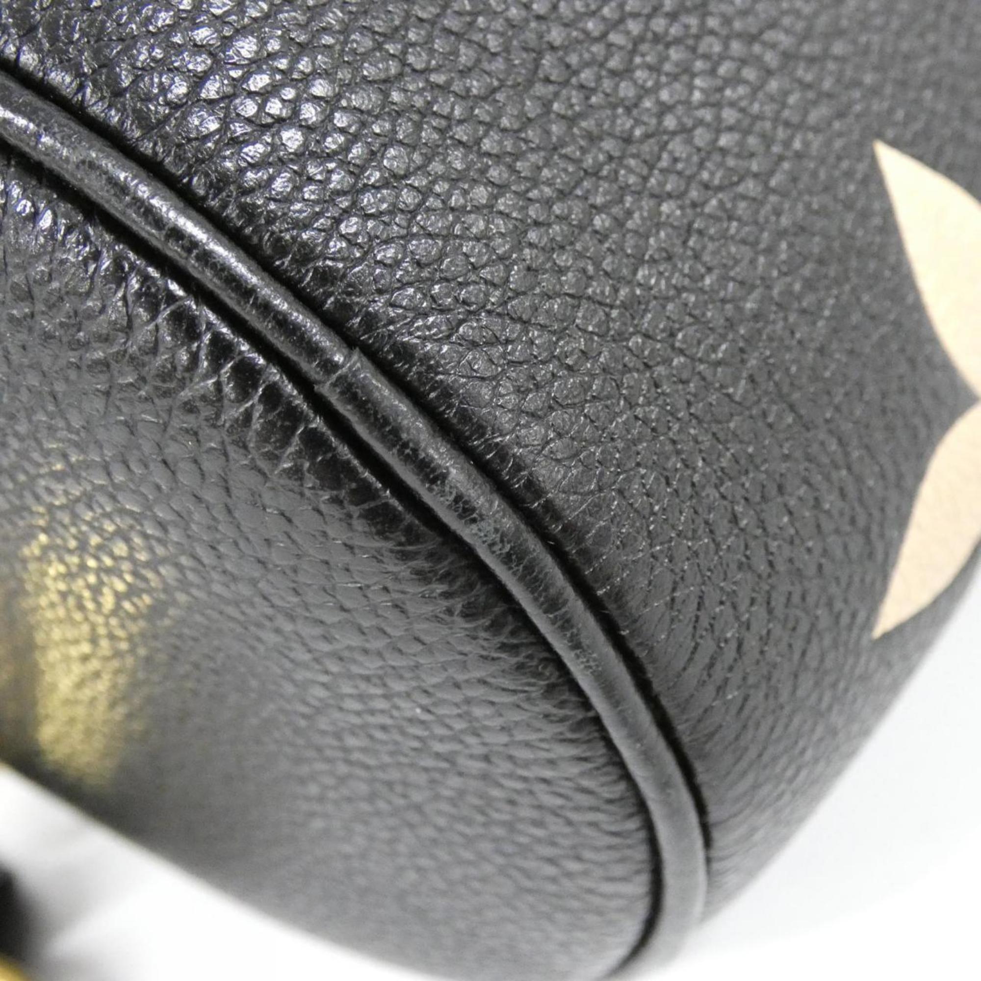 Louis Vuitton Monogram Empreinte Beige Black Leather Shoulder Bag (Pre-Owned)