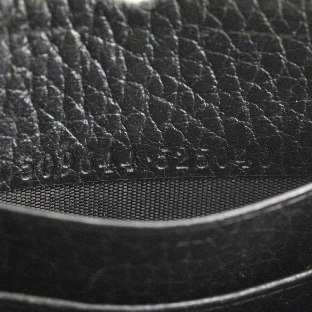 Gucci Black Leather Long Wallet (Bi-Fold) (Pre-Owned)