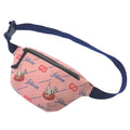 Gucci Blue Pink Leather Fanny Pack Sling Bag (Pre-Owned)