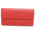 Louis Vuitton Epi Castilian Red Red Color Epi Leather Long Wallet (Bi-Fold) (Pre-Owned)